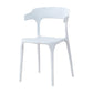 Contemporary Plastic Patio Dining Side Chair Open Back Stacking Side Chair White 1 Piece Clearhalo 'Dining Chairs' 'Dining Tables & Seating' 'dining_chair' 'furn' 'furn_dining_chair' 'Furniture' 'furniture_dining_chair' 'Kitchen & Dining Furniture' 4863965