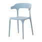 Contemporary Plastic Patio Dining Side Chair Open Back Stacking Side Chair Light Gray 1 Piece Clearhalo 'Dining Chairs' 'Dining Tables & Seating' 'dining_chair' 'furn' 'furn_dining_chair' 'Furniture' 'furniture_dining_chair' 'Kitchen & Dining Furniture' 4863968