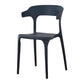 Contemporary Plastic Patio Dining Side Chair Open Back Stacking Side Chair Black 1 Piece Clearhalo 'Dining Chairs' 'Dining Tables & Seating' 'dining_chair' 'furn' 'furn_dining_chair' 'Furniture' 'furniture_dining_chair' 'Kitchen & Dining Furniture' 4863971