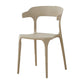 Contemporary Plastic Patio Dining Side Chair Open Back Stacking Side Chair Camel 1 Piece Clearhalo 'Dining Chairs' 'Dining Tables & Seating' 'dining_chair' 'furn' 'furn_dining_chair' 'Furniture' 'furniture_dining_chair' 'Kitchen & Dining Furniture' 4863974