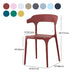 Contemporary Plastic Patio Dining Side Chair Open Back Stacking Side Chair Clearhalo 'Dining Chairs' 'Dining Tables & Seating' 'dining_chair' 'furn' 'furn_dining_chair' 'Furniture' 'furniture_dining_chair' 'Kitchen & Dining Furniture' 4863980