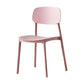 Scandinavian Plastic Patio Dining Side Chair Open Back Stacking Side Chair Pink 1 Piece Clearhalo 'Dining Chairs' 'Dining Tables & Seating' 'dining_chair' 'furn' 'furn_dining_chair' 'Furniture' 'furniture_dining_chair' 'Kitchen & Dining Furniture' 4863985