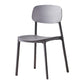 Scandinavian Plastic Patio Dining Side Chair Open Back Stacking Side Chair Grey 1 Piece Clearhalo 'Dining Chairs' 'Dining Tables & Seating' 'dining_chair' 'furn' 'furn_dining_chair' 'Furniture' 'furniture_dining_chair' 'Kitchen & Dining Furniture' 4863991