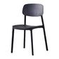 Scandinavian Plastic Patio Dining Side Chair Open Back Stacking Side Chair Black 1 Piece Clearhalo 'Dining Chairs' 'Dining Tables & Seating' 'dining_chair' 'furn' 'furn_dining_chair' 'Furniture' 'furniture_dining_chair' 'Kitchen & Dining Furniture' 4863998