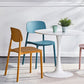 Scandinavian Plastic Patio Dining Side Chair Open Back Stacking Side Chair Clearhalo 'Dining Chairs' 'Dining Tables & Seating' 'dining_chair' 'furn' 'furn_dining_chair' 'Furniture' 'furniture_dining_chair' 'Kitchen & Dining Furniture' 4864003