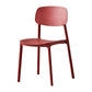 Scandinavian Plastic Patio Dining Side Chair Open Back Stacking Side Chair Red 1 Piece Clearhalo 'Dining Chairs' 'Dining Tables & Seating' 'dining_chair' 'furn' 'furn_dining_chair' 'Furniture' 'furniture_dining_chair' 'Kitchen & Dining Furniture' 4864011