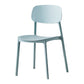 Scandinavian Plastic Patio Dining Side Chair Open Back Stacking Side Chair Sky Blue 1 Piece Clearhalo 'Dining Chairs' 'Dining Tables & Seating' 'dining_chair' 'furn' 'furn_dining_chair' 'Furniture' 'furniture_dining_chair' 'Kitchen & Dining Furniture' 4864023