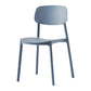 Scandinavian Plastic Patio Dining Side Chair Open Back Stacking Side Chair Gray-Blue 1 Piece Clearhalo 'Dining Chairs' 'Dining Tables & Seating' 'dining_chair' 'furn' 'furn_dining_chair' 'Furniture' 'furniture_dining_chair' 'Kitchen & Dining Furniture' 4864026