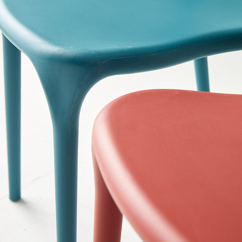 Contemporary Plastic Home Dining Side Chair Open Back Stacking Side Chair Clearhalo 'Dining Chairs' 'Dining Tables & Seating' 'dining_chair' 'furn' 'furn_dining_chair' 'Furniture' 'furniture_dining_chair' 'Kitchen & Dining Furniture' 4864042