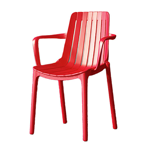 Contemporary Style Stackable Chairs Dining Plastic Arm Chair for Kitchen Clearhalo 'Dining Chairs' 'Dining Tables & Seating' 'dining_chair' 'furn' 'furn_dining_chair' 'Furniture' 'furniture_dining_chair' 'Kitchen & Dining Furniture' 4864064