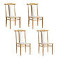 Traditional Style Dining Chair Armless Chairs with Wooden Legs for Kitchen Off-White 4 Piece Set Clearhalo 'Dining Chairs' 'Dining Tables & Seating' 'dining_chair' 'furn' 'furn_dining_chair' 'Furniture' 'furniture_dining_chair' 'Kitchen & Dining Furniture' 4864074