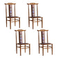 Traditional Style Dining Chair Armless Chairs with Wooden Legs for Kitchen Dark Brown 4 Piece Set Clearhalo 'Dining Chairs' 'Dining Tables & Seating' 'dining_chair' 'furn' 'furn_dining_chair' 'Furniture' 'furniture_dining_chair' 'Kitchen & Dining Furniture' 4864077