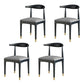 Industrial Style Open Back Side Chair Upholstered Side Chairs for Home Grey 4 Piece Set Clearhalo 'Dining Chairs' 'Dining Tables & Seating' 'dining_chair' 'furn' 'furn_dining_chair' 'Furniture' 'furniture_dining_chair' 'Kitchen & Dining Furniture' 4864097