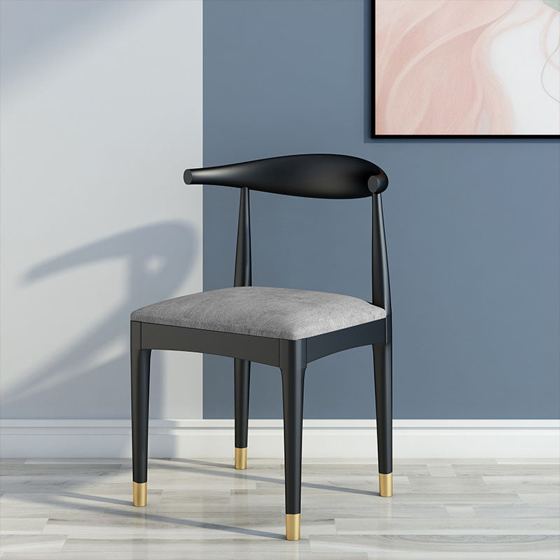 Industrial Style Open Back Side Chair Upholstered Side Chairs for Home Clearhalo 'Dining Chairs' 'Dining Tables & Seating' 'dining_chair' 'furn' 'furn_dining_chair' 'Furniture' 'furniture_dining_chair' 'Kitchen & Dining Furniture' 4864098