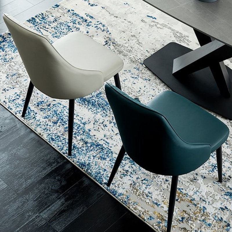 Modern Dining Parsons Chair Armless Chair with Metal Legs for Kitchen Clearhalo 'Dining Chairs' 'Dining Tables & Seating' 'dining_chair' 'furn' 'furn_dining_chair' 'Furniture' 'furniture_dining_chair' 'Kitchen & Dining Furniture' 4864115