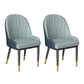 Scandinavian Style Arm Solid Back Dining Side Chair PU Leather Dining Chairs Navy Blue 2 Piece Set Clearhalo 'Dining Chairs' 'Dining Tables & Seating' 'dining_chair' 'furn' 'furn_dining_chair' 'Furniture' 'furniture_dining_chair' 'Kitchen & Dining Furniture' 4864137