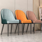 Scandinavian Style Arm Solid Back Dining Side Chair PU Leather Dining Chairs Clearhalo 'Dining Chairs' 'Dining Tables & Seating' 'dining_chair' 'furn' 'furn_dining_chair' 'Furniture' 'furniture_dining_chair' 'Kitchen & Dining Furniture' 4864147