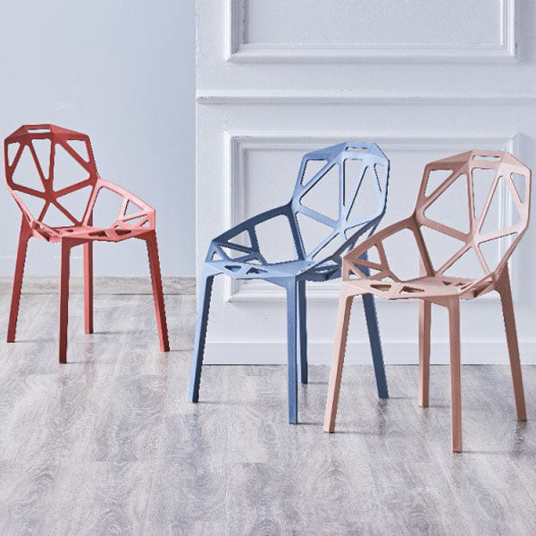 Contemporary Style Stackable Chairs Dining Plastic Arm Chairs for Kitchen Clearhalo 'Dining Chairs' 'Dining Tables & Seating' 'dining_chair' 'furn' 'furn_dining_chair' 'Furniture' 'furniture_dining_chair' 'Kitchen & Dining Furniture' 4864173