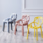 Contemporary Style Stackable Chairs Dining Plastic Arm Chairs for Kitchen Clearhalo 'Dining Chairs' 'Dining Tables & Seating' 'dining_chair' 'furn' 'furn_dining_chair' 'Furniture' 'furniture_dining_chair' 'Kitchen & Dining Furniture' 4864179