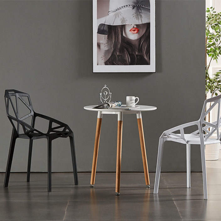 Contemporary Style Stackable Chairs Dining Plastic Arm Chairs for Kitchen Clearhalo 'Dining Chairs' 'Dining Tables & Seating' 'dining_chair' 'furn' 'furn_dining_chair' 'Furniture' 'furniture_dining_chair' 'Kitchen & Dining Furniture' 4864194