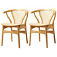 Traditional Style Chairs Dining Wooden Armless Chairs for Kitchen Wood 2 Piece Set Clearhalo 'Dining Chairs' 'Dining Tables & Seating' 'dining_chair' 'furn' 'furn_dining_chair' 'Furniture' 'furniture_dining_chair' 'Kitchen & Dining Furniture' 4864200