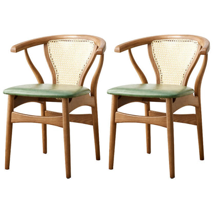 Traditional Style Chairs Dining Wooden Armless Chairs for Kitchen Light Brown 2 Piece Set Clearhalo 'Dining Chairs' 'Dining Tables & Seating' 'dining_chair' 'furn' 'furn_dining_chair' 'Furniture' 'furniture_dining_chair' 'Kitchen & Dining Furniture' 4864202