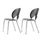 Industrial Style Wood Dining Side Chair Open Back Dining Side Chair Black 2 Piece Set Silver Clearhalo 'Dining Chairs' 'Dining Tables & Seating' 'dining_chair' 'furn' 'furn_dining_chair' 'Furniture' 'furniture_dining_chair' 'Kitchen & Dining Furniture' 4864213