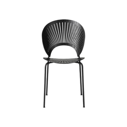 Industrial Style Wood Dining Side Chair Open Back Dining Side Chair Black 1 Piece Black Clearhalo 'Dining Chairs' 'Dining Tables & Seating' 'dining_chair' 'furn' 'furn_dining_chair' 'Furniture' 'furniture_dining_chair' 'Kitchen & Dining Furniture' 4864216