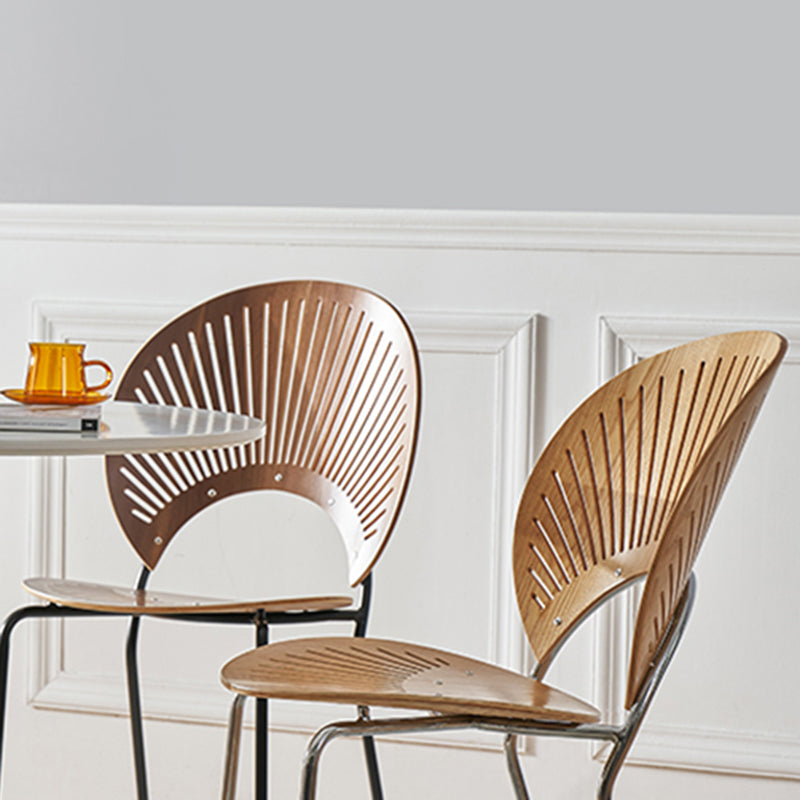 Industrial Style Wood Dining Side Chair Open Back Dining Side Chair Clearhalo 'Dining Chairs' 'Dining Tables & Seating' 'dining_chair' 'furn' 'furn_dining_chair' 'Furniture' 'furniture_dining_chair' 'Kitchen & Dining Furniture' 4864229