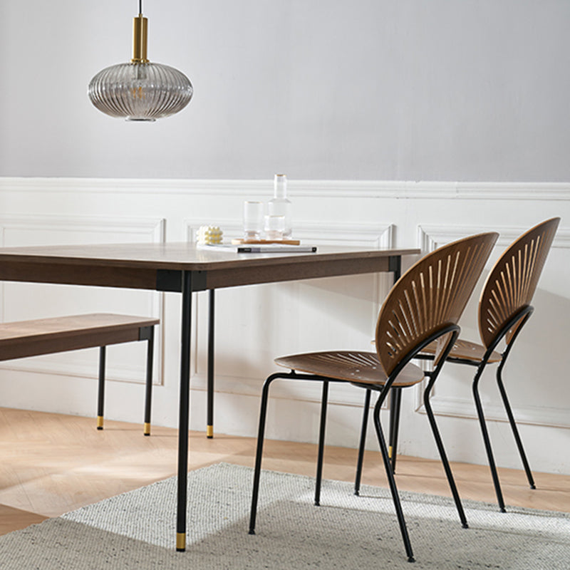 Industrial Style Wood Dining Side Chair Open Back Dining Side Chair Clearhalo 'Dining Chairs' 'Dining Tables & Seating' 'dining_chair' 'furn' 'furn_dining_chair' 'Furniture' 'furniture_dining_chair' 'Kitchen & Dining Furniture' 4864234