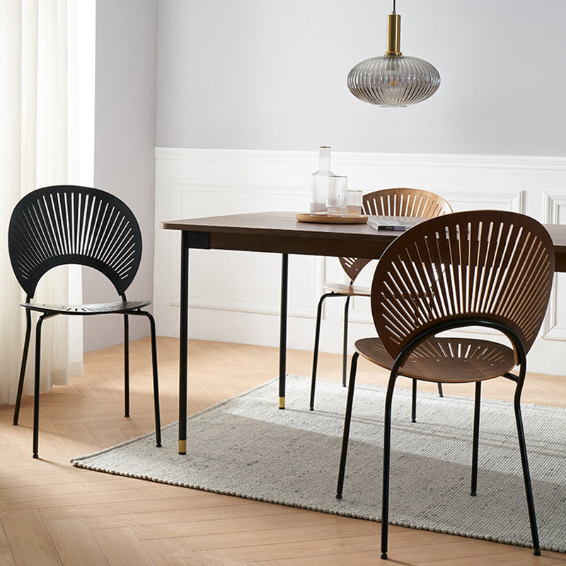 Industrial Style Wood Dining Side Chair Open Back Dining Side Chair Clearhalo 'Dining Chairs' 'Dining Tables & Seating' 'dining_chair' 'furn' 'furn_dining_chair' 'Furniture' 'furniture_dining_chair' 'Kitchen & Dining Furniture' 4864236