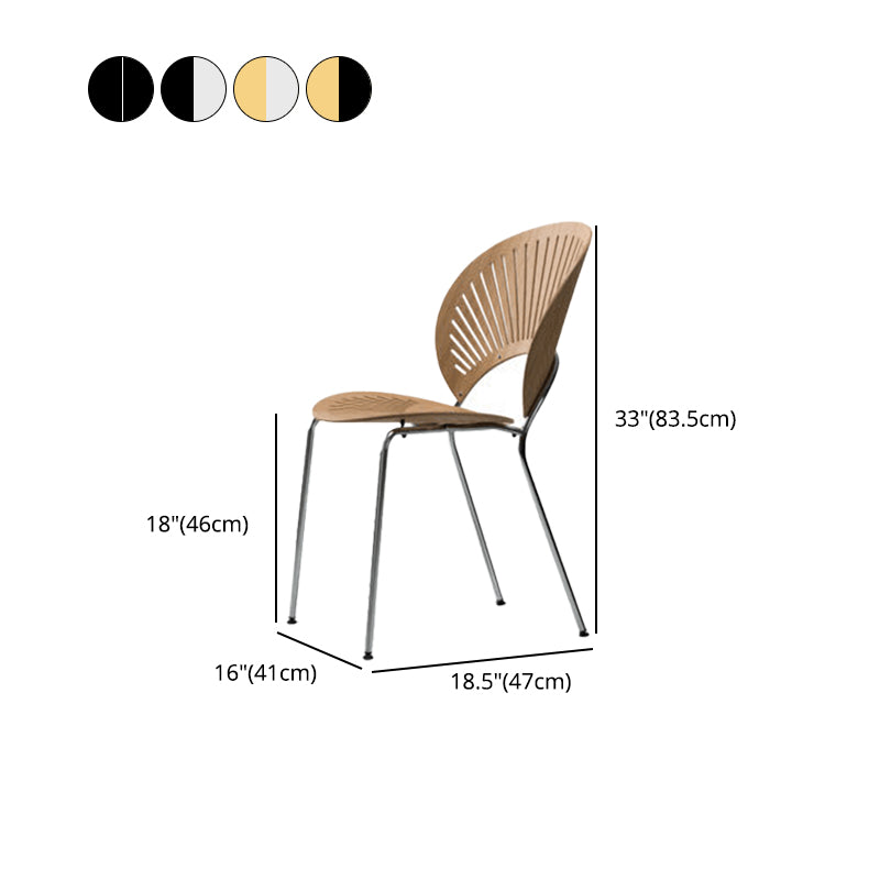 Industrial Style Wood Dining Side Chair Open Back Dining Side Chair Clearhalo 'Dining Chairs' 'Dining Tables & Seating' 'dining_chair' 'furn' 'furn_dining_chair' 'Furniture' 'furniture_dining_chair' 'Kitchen & Dining Furniture' 4864237