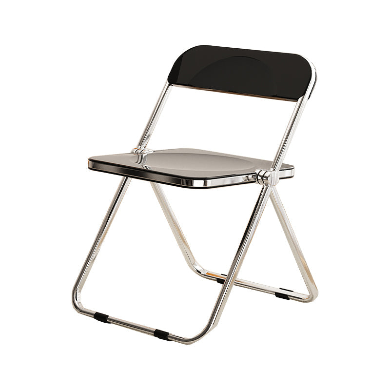 Industrial Style Folding Side Chair for Home Plastic Dining Armless Chair Clearhalo 'Dining Chairs' 'Dining Tables & Seating' 'dining_chair' 'furn' 'furn_dining_chair' 'Furniture' 'furniture_dining_chair' 'Kitchen & Dining Furniture' 4864246