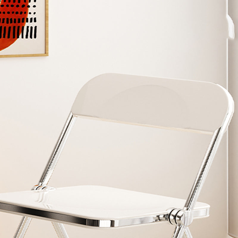 Industrial Style Folding Side Chair for Home Plastic Dining Armless Chair Clearhalo 'Dining Chairs' 'Dining Tables & Seating' 'dining_chair' 'furn' 'furn_dining_chair' 'Furniture' 'furniture_dining_chair' 'Kitchen & Dining Furniture' 4864250