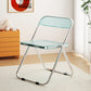 Industrial Style Folding Side Chair for Home Plastic Dining Armless Chair Blue 1 Piece Clearhalo 'Dining Chairs' 'Dining Tables & Seating' 'dining_chair' 'furn' 'furn_dining_chair' 'Furniture' 'furniture_dining_chair' 'Kitchen & Dining Furniture' 4864256