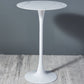 Stone Bar Dining Table Modern Round Bar Table with Pedestal for Dining Room White Slate Clearhalo 'Bar Furniture' 'Bar Tables' 'bar_tables' 'furn' 'furn_bar_tables' 'Furniture' 'furniture_bar_tables' 'Kitchen & Dining Furniture' 4864394