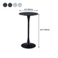 Stone Bar Dining Table Modern Round Bar Table with Pedestal for Dining Room Clearhalo 'Bar Furniture' 'Bar Tables' 'bar_tables' 'furn' 'furn_bar_tables' 'Furniture' 'furniture_bar_tables' 'Kitchen & Dining Furniture' 4864400