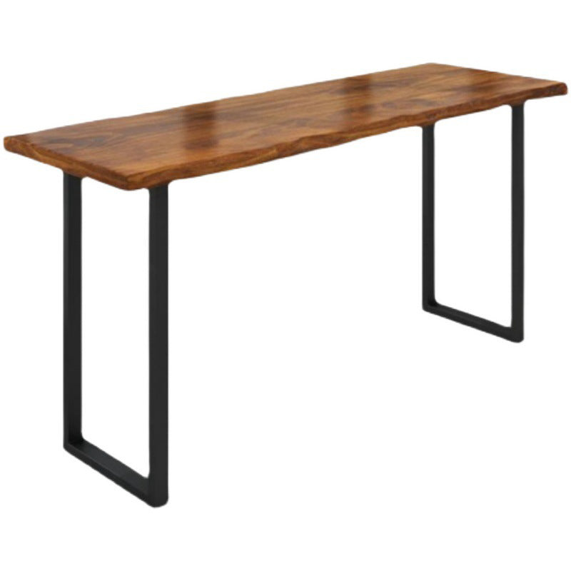 Industrial Bar Table Pine Wood Bar Dining Table with Sled Base Clearhalo 'Bar Furniture' 'Bar Tables' 'bar_tables' 'Furniture' 'furniture_bar_tables' 'Kitchen & Dining Furniture' 4874832