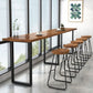 Industrial Bar Table Pine Wood Bar Dining Table with Sled Base Clearhalo 'Bar Furniture' 'Bar Tables' 'bar_tables' 'Furniture' 'furniture_bar_tables' 'Kitchen & Dining Furniture' 4874834
