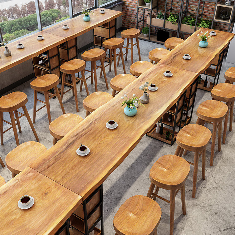 Rectangle Bar Table Contemporary Wood Bar Table with Sled Base Clearhalo 'Bar Furniture' 'Bar Tables' 'bar_tables' 'furn' 'furn_bar_tables' 'Furniture' 'furniture_bar_tables' 'Kitchen & Dining Furniture' 4874845