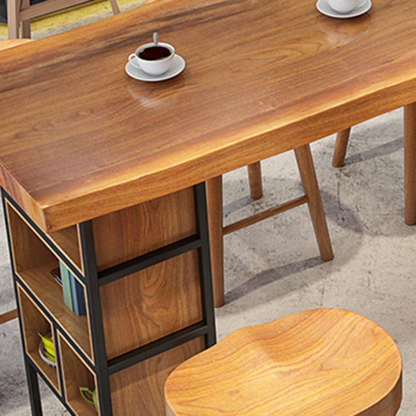 Rectangle Bar Table Contemporary Wood Bar Table with Sled Base Clearhalo 'Bar Furniture' 'Bar Tables' 'bar_tables' 'furn' 'furn_bar_tables' 'Furniture' 'furniture_bar_tables' 'Kitchen & Dining Furniture' 4874849