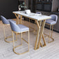 Traditional Luxury Bar Dining Table Rectangle Bar Table with Sled Base Clearhalo 'Bar Furniture' 'Bar Tables' 'bar_tables' 'furn' 'furn_bar_tables' 'Furniture' 'furniture_bar_tables' 'Kitchen & Dining Furniture' 4874866