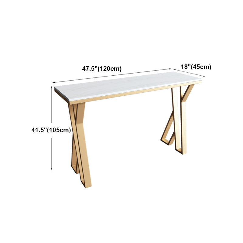 Traditional Luxury Bar Dining Table Rectangle Bar Table with Sled Base Clearhalo 'Bar Furniture' 'Bar Tables' 'bar_tables' 'furn' 'furn_bar_tables' 'Furniture' 'furniture_bar_tables' 'Kitchen & Dining Furniture' 4874872