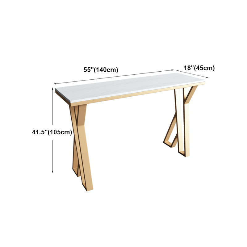 Traditional Luxury Bar Dining Table Rectangle Bar Table with Sled Base Clearhalo 'Bar Furniture' 'Bar Tables' 'bar_tables' 'furn' 'furn_bar_tables' 'Furniture' 'furniture_bar_tables' 'Kitchen & Dining Furniture' 4874873