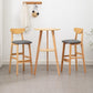 Simple Style Round Bar Table Wood Top Pub Table for Coffee Shop Clearhalo 'Bar Furniture' 'Bar Tables' 'bar_tables' 'furn' 'furn_bar_tables' 'Furniture' 'furniture_bar_tables' 'Kitchen & Dining Furniture' 4874915