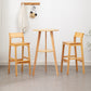 Simple Style Round Bar Table Wood Top Pub Table for Coffee Shop Clearhalo 'Bar Furniture' 'Bar Tables' 'bar_tables' 'furn' 'furn_bar_tables' 'Furniture' 'furniture_bar_tables' 'Kitchen & Dining Furniture' 4874916