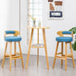 Simple Style Round Bar Table Wood Top Pub Table for Coffee Shop Clearhalo 'Bar Furniture' 'Bar Tables' 'bar_tables' 'furn' 'furn_bar_tables' 'Furniture' 'furniture_bar_tables' 'Kitchen & Dining Furniture' 4874918