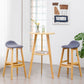 Simple Style Round Bar Table Wood Top Pub Table for Coffee Shop Clearhalo 'Bar Furniture' 'Bar Tables' 'bar_tables' 'furn' 'furn_bar_tables' 'Furniture' 'furniture_bar_tables' 'Kitchen & Dining Furniture' 4874920