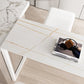 Modern Stone Top Cocktail Bar Table 42-inch Height Metal Base Bar Height Table Clearhalo 'Bar Furniture' 'Bar Tables' 'bar_tables' 'furn' 'furn_bar_tables' 'Furniture' 'furniture_bar_tables' 'Kitchen & Dining Furniture' 4874928