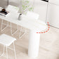 Modern Stone Top Cocktail Bar Table 42-inch Height Metal Base Bar Height Table Clearhalo 'Bar Furniture' 'Bar Tables' 'bar_tables' 'furn' 'furn_bar_tables' 'Furniture' 'furniture_bar_tables' 'Kitchen & Dining Furniture' 4874929